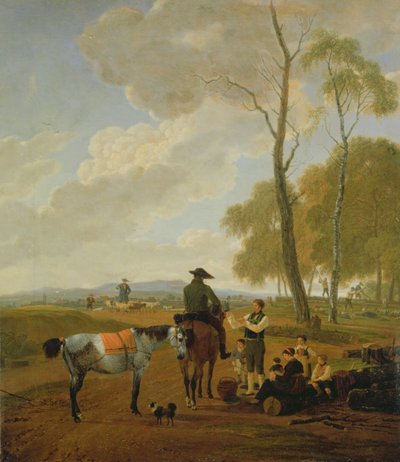 Rust in het bos, 1800 door Wilhelm Alexander Kobell